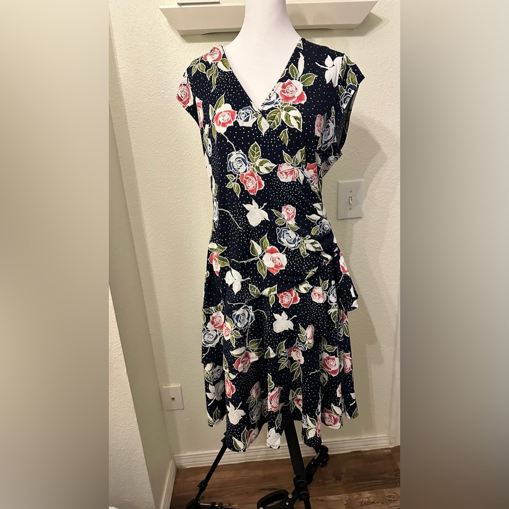 Bobbie Bee Triple Ruffle Fit & Flare Dress